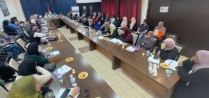 The Democracy and Workers' Rights Center and the National Coalition for Advocating for Women's Right to Decent Work "Min Haqqi" discuss the challenging situation of working women in the Jericho and Jordan Valley Governorate and perspectives for protection